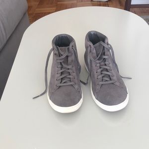 Gray suede cole Haan high tops